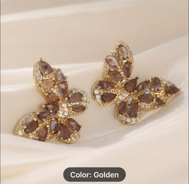 Elegant Butterfly Stud Earrings for Women, Cute Animal Jewelry, Classic Party Birthday Gifts, Jewelry Accessories for